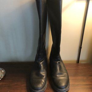 Roots Boots Equestrian Box leather Black Tall Ridding Boots size 8